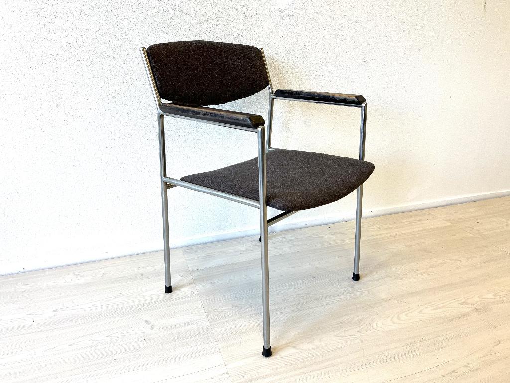 Vintage Gijs van der Sluis stoel eetkamerstoel design, Gebruikt, ., Vintage, Ophalen of Verzenden