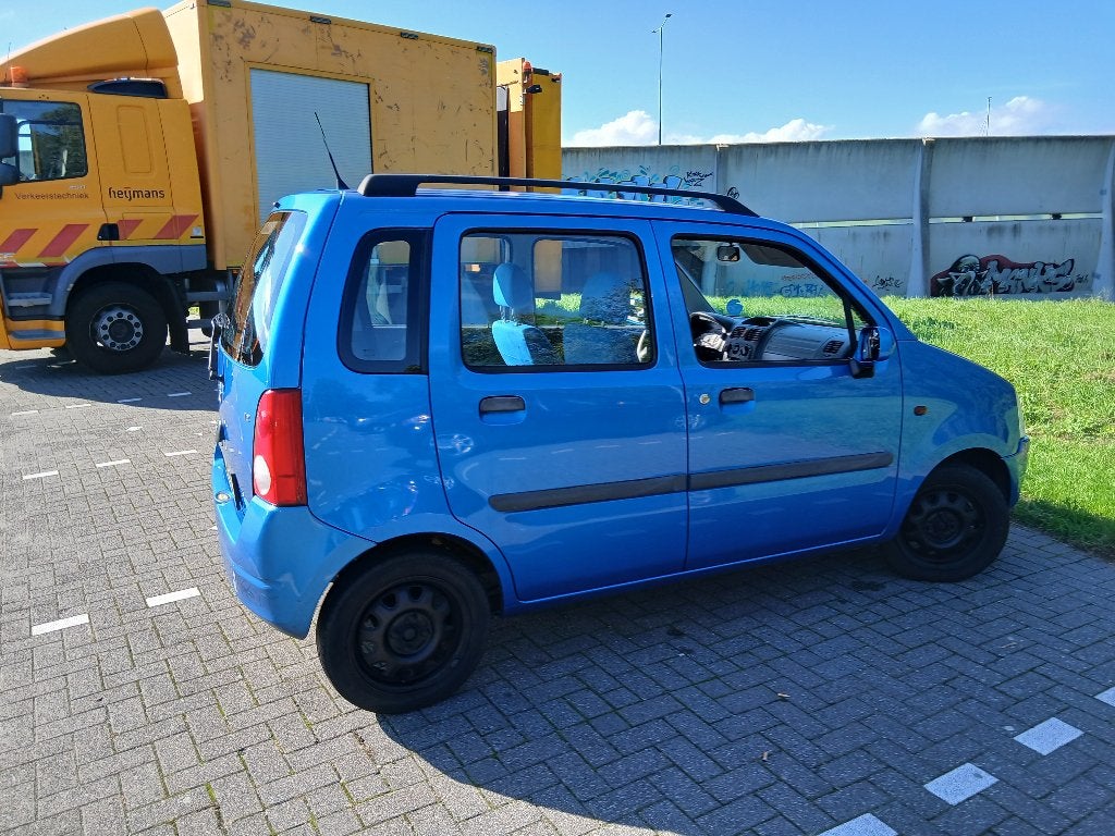 Opel Agila 1.2 I 16V 2000 Blauw apk 27-02-2027, foto 2