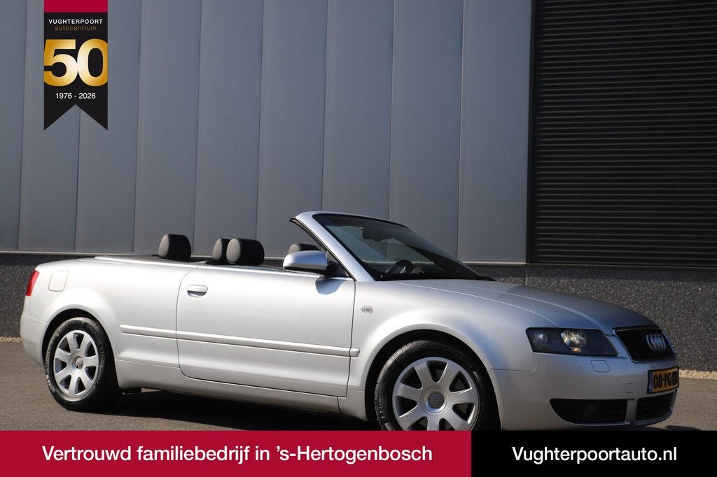 Audi A4 Cabriolet 2.4 V6 170pk/ Pro Line/Automaat/Leder/Crui, Auto's, Gebruikt, Cabriolet, 4 stoelen, A4