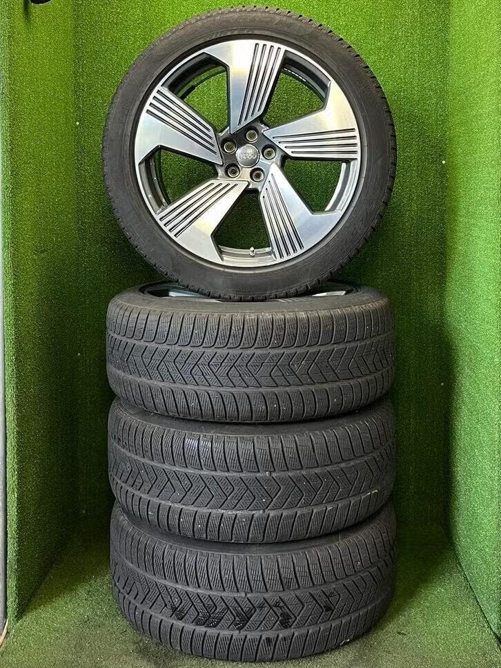 Originele 21 inch Audi E-Tron velgen met winterbanden, Gebruikt, -, 265 mm, -