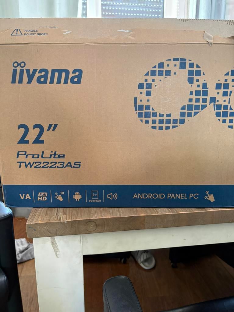 Iiyama TW2223as touchscreen, Ophalen, Touchscreen, Full HD, Zo goed als nieuw