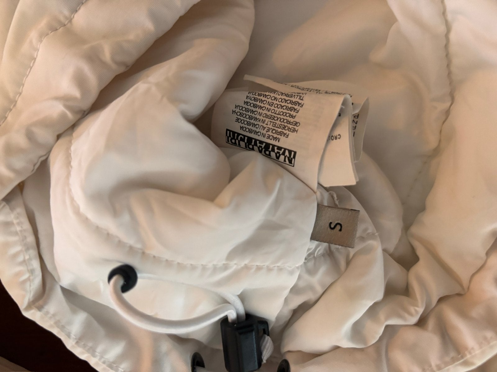 Napapijri Geographic Anorak Jas Maat S Wit, Kleding | Heren, Jassen | Winter, Ophalen of Verzenden, Zo goed als nieuw, Wit