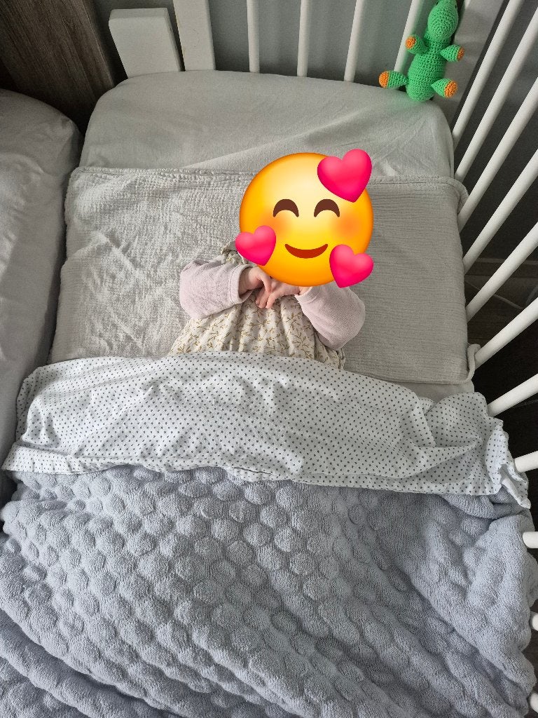 Witte houten co-sleeper / aanschuifbedje, Kinderen en Baby's, Babywiegjes en Ledikanten, Ophalen, Gebruikt, Wieg
