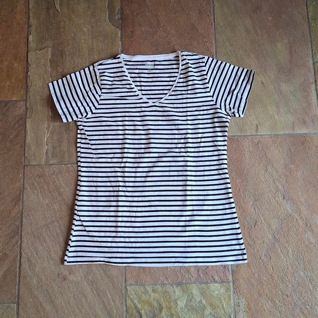 Gestreept shirt - Zeeman - maat 46, Kleding | Dames, T-shirts, Zeeman, Wit, Maat 46/48 (XL) of groter, Ophalen of Verzenden