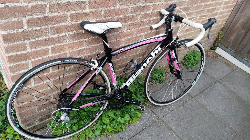 Bianchi Via Nirone 7 Dama Bianca - maat 44, Gebruikt, Velgrem, Aluminium, Minder dan 49 cm