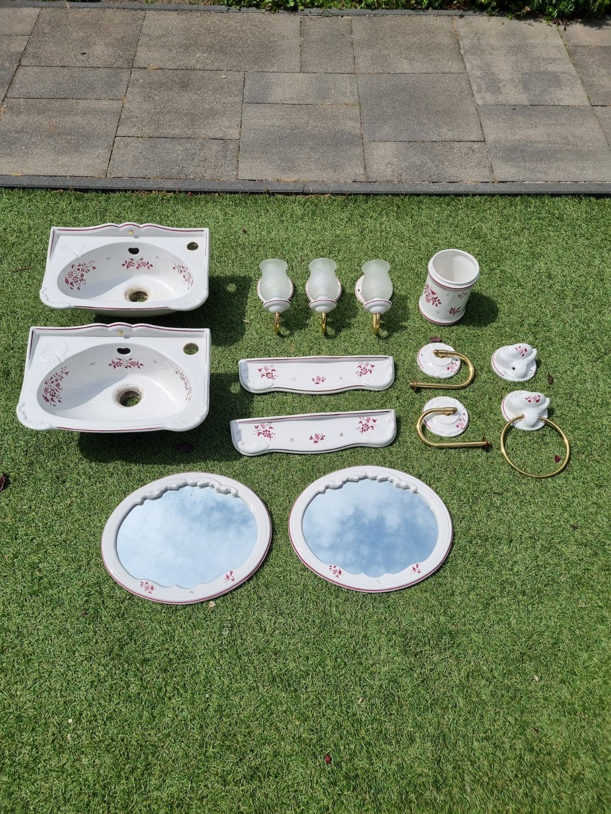 Maurice Herbeau Lille vintage/antiek Badkamer Accessoires, Ophalen, Gebruikt, Wit, Overige typen