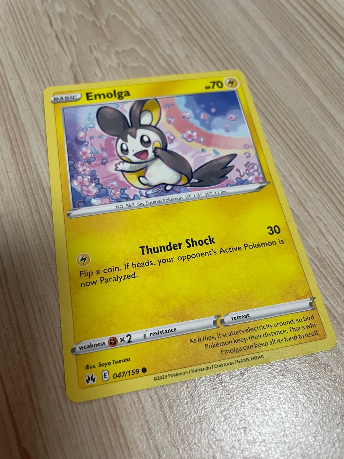 Pokémon kaart: Emolga, Ophalen of Verzenden, Nieuw, Losse kaart