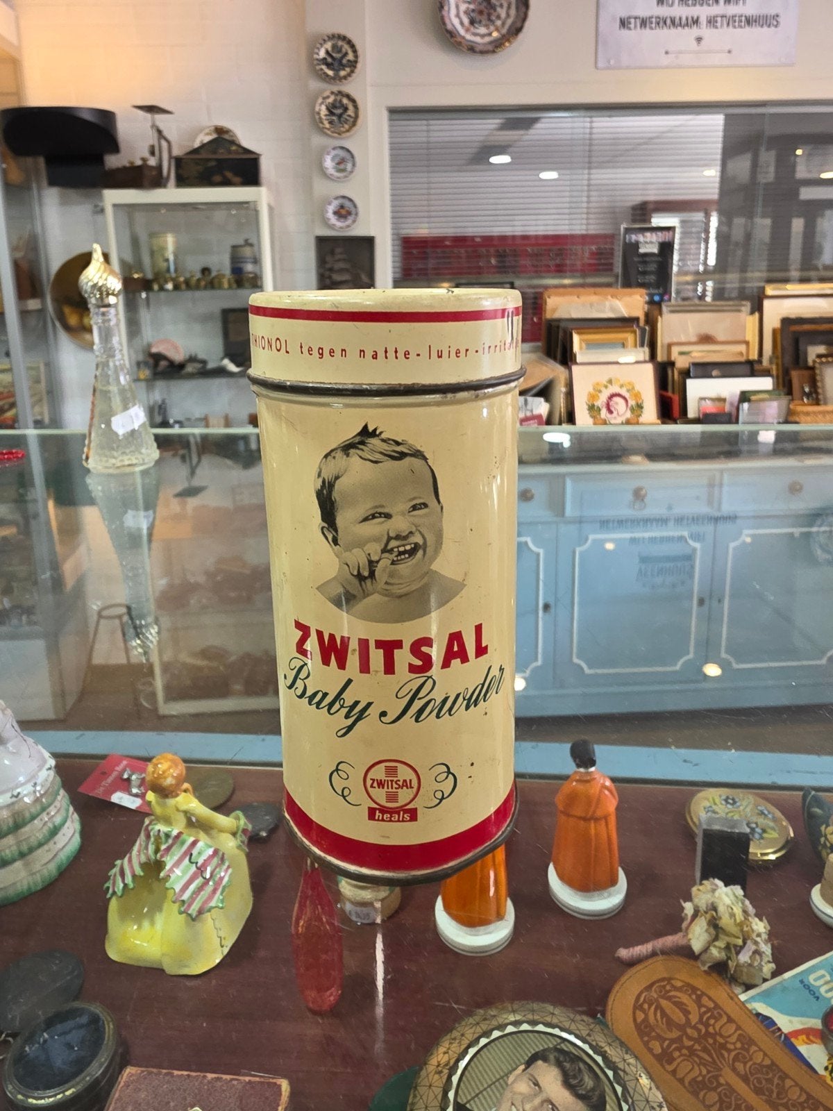 Vintage Zwitsal Babypoeder Blik - Zeldzaam Verzamelobject, Ophalen of Verzenden, Zwitsal, Zwitsal, Zwitsal