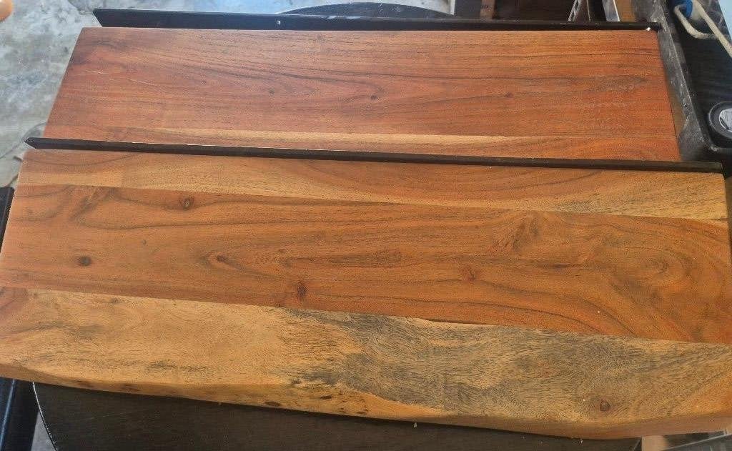 Mangohouten wandplanken, Ophalen, Zo goed als nieuw