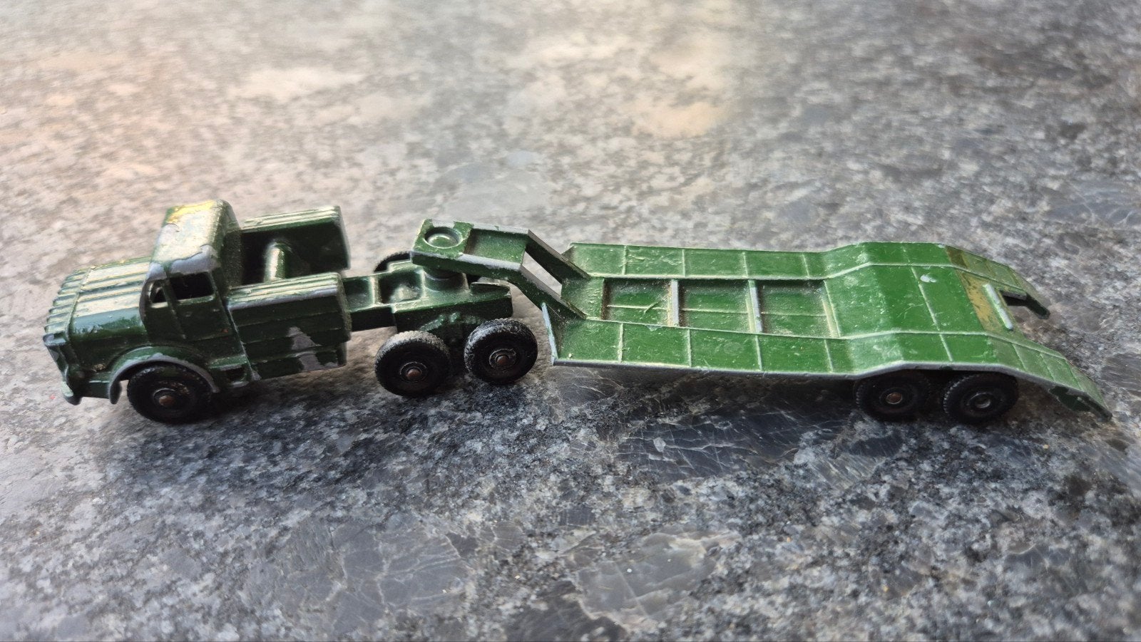 Vintage Matchbox Lesney Thornycroft Antar Tank Transporter, Ophalen, Gebruikt