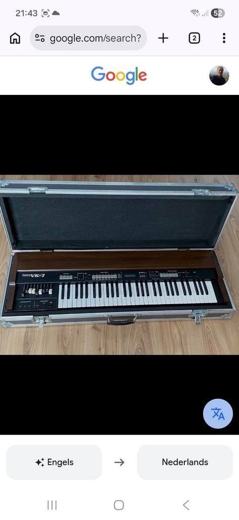 Roland VK-7 Hammond orgel met koffer en pedaal, Ophalen