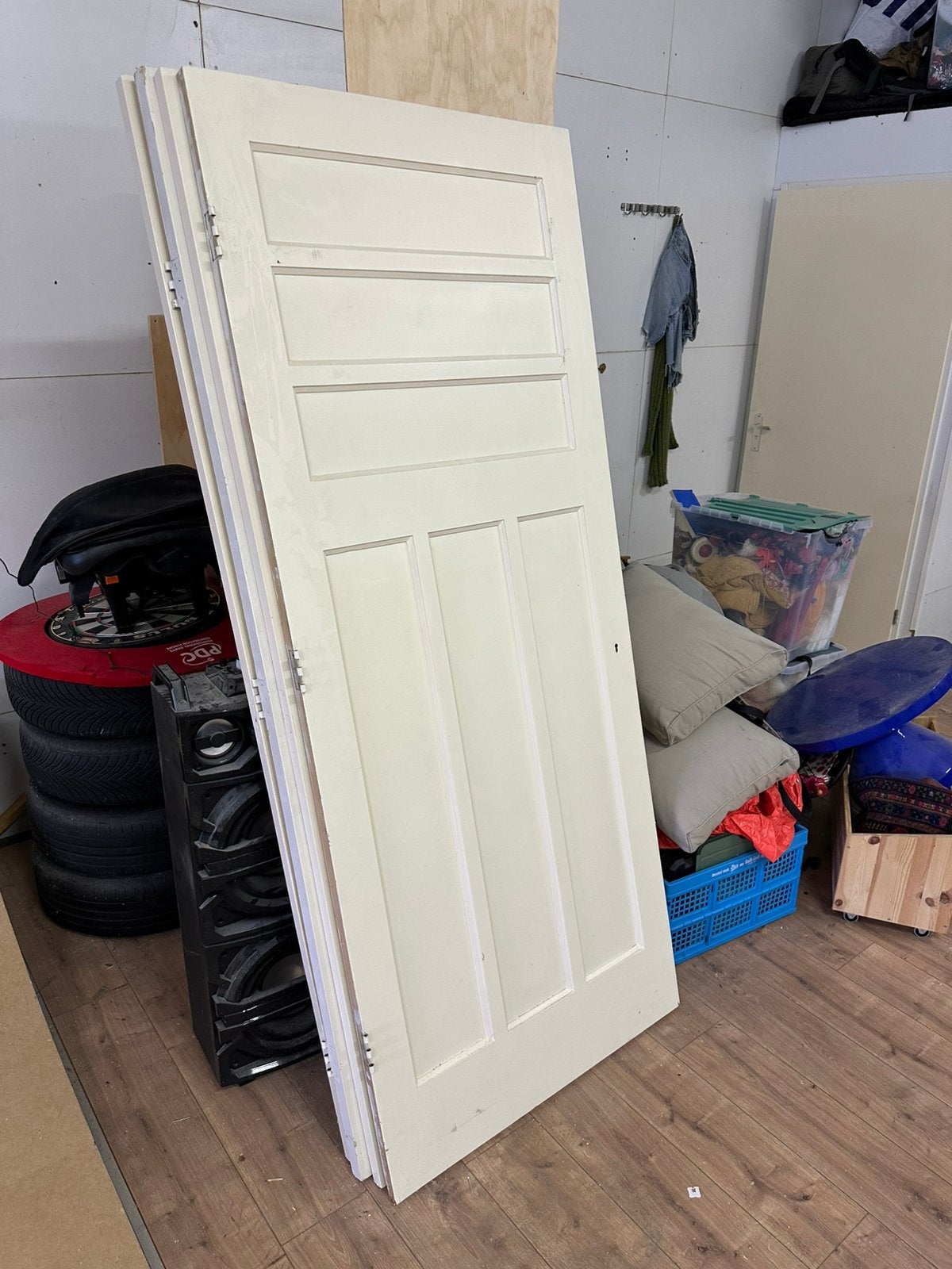 4 stks gelijke paneeldeuren ca 211,5x88, Doe-het-zelf en Verbouw, Gebruikt, 80 tot 100 cm, Binnendeur, Ophalen of Verzenden