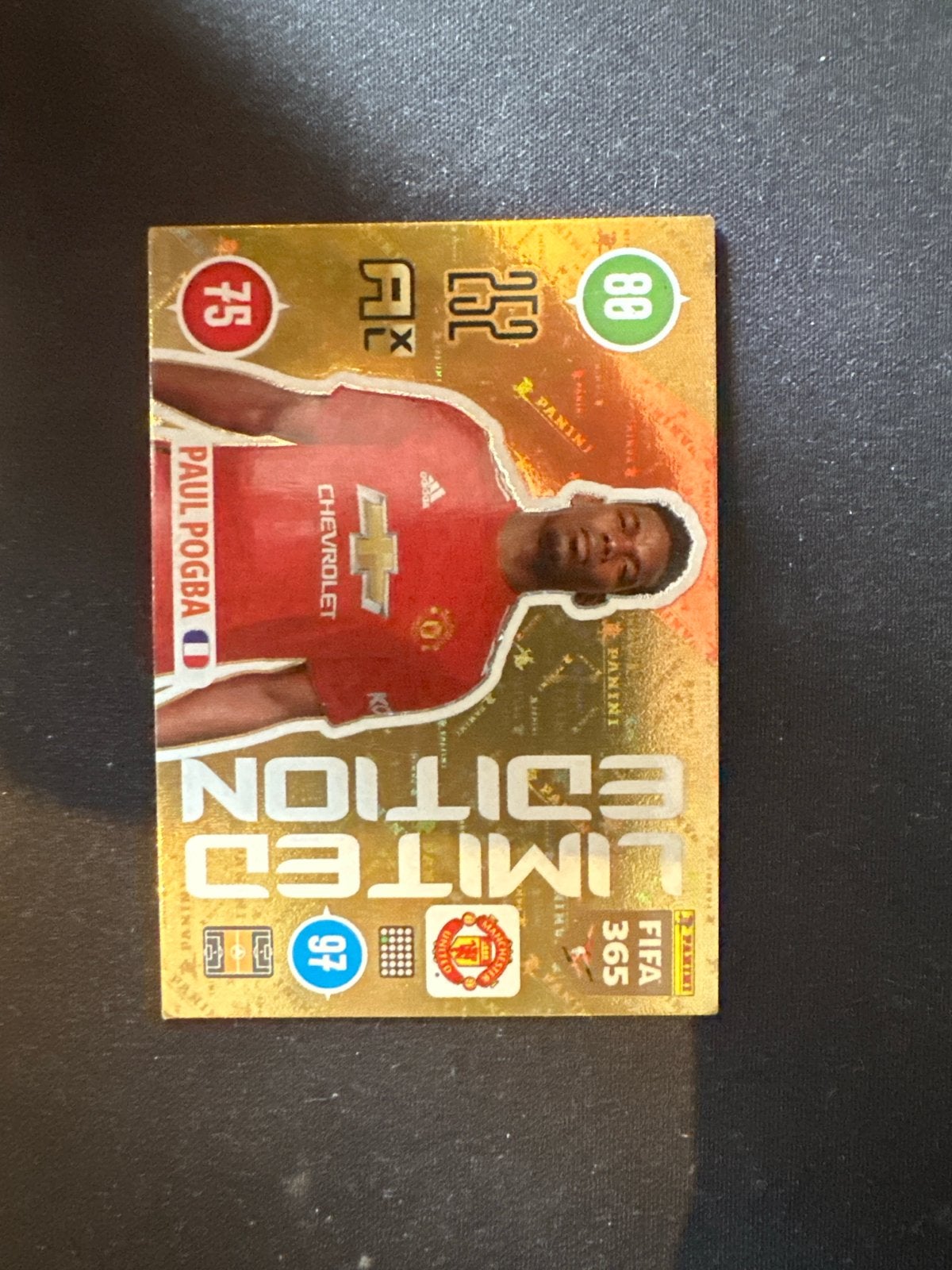Paul Pogba Limited Edition FIFA 365 Adrenalyn kaart, Ophalen, Zo goed als nieuw, Buitenlandse clubs, Spelerskaart