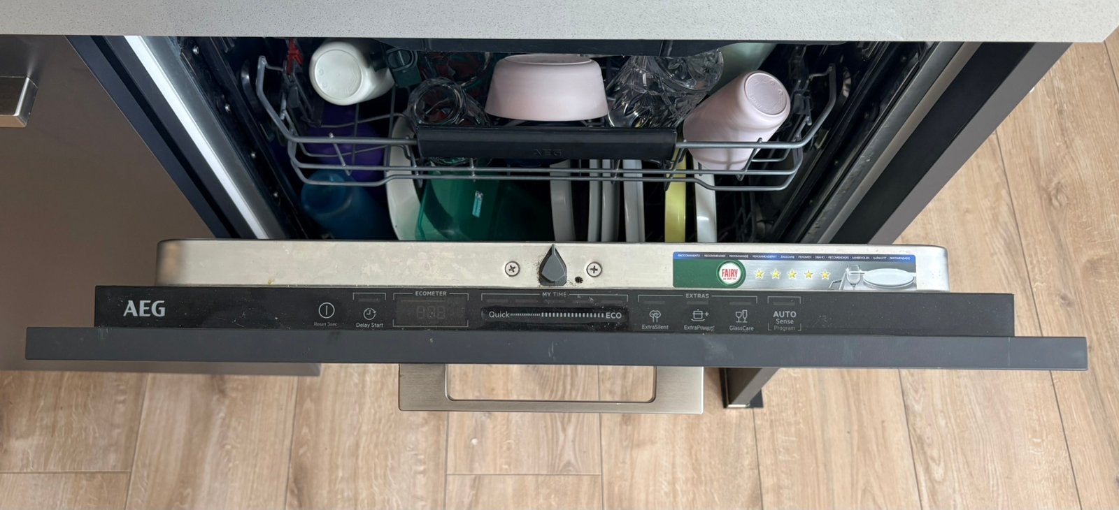 Inbouw Vaatwasser AEG FSE73727P AirDry /nis 82 - 90 cm, Ophalen, Zo goed als nieuw