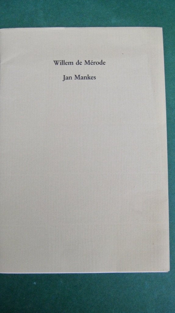 Willem de Mérode - Jan Mankes, Ophalen of Verzenden, Zo goed als nieuw