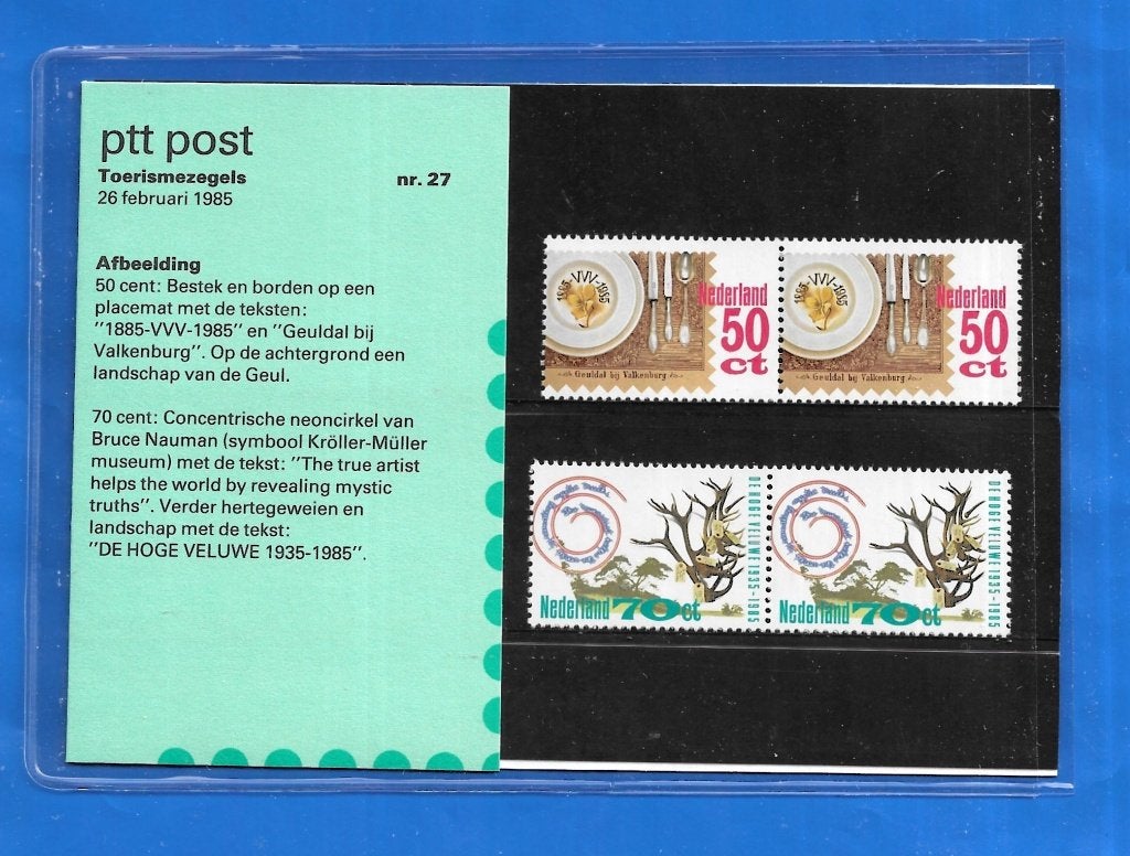 Postzegelmapje 27 - Toerismezegels 1985, Postzegels en Munten, Postzegels | Nederland, Verzenden, Na 1940, Postfris