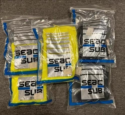 Flesnet duikfles 15 liter geel en zwart, Watersport en Boten, Duiken, Seacsub@seacsub.com, Duikfles, Nieuw, Ophalen of Verzenden
