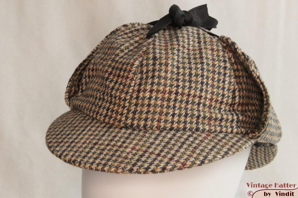 nieuwe deerstalker Sherlock Holmes pet groen/bruin 58 t/m 61, Nieuw, Ophalen of Verzenden, Pet, 58 of 59 cm (L, 7¼ of ⅜ inch)