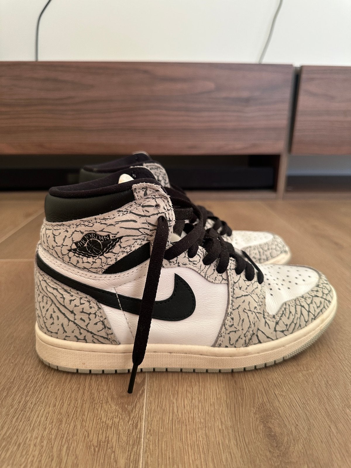 Jordan 1 High, Ophalen, Zo goed als nieuw, Zwart, Sneakers of Gympen