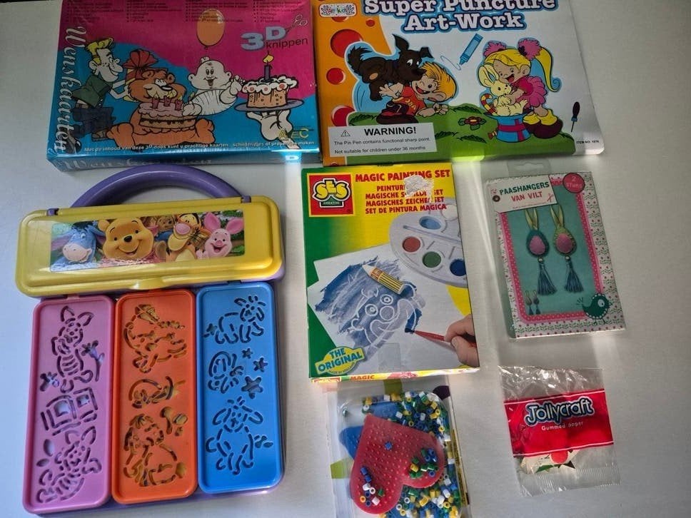 Knutselpakket: SES Magic Painting,  strijkkralen, 3D kaar, Ophalen of Verzenden, Nieuw, Knutselset