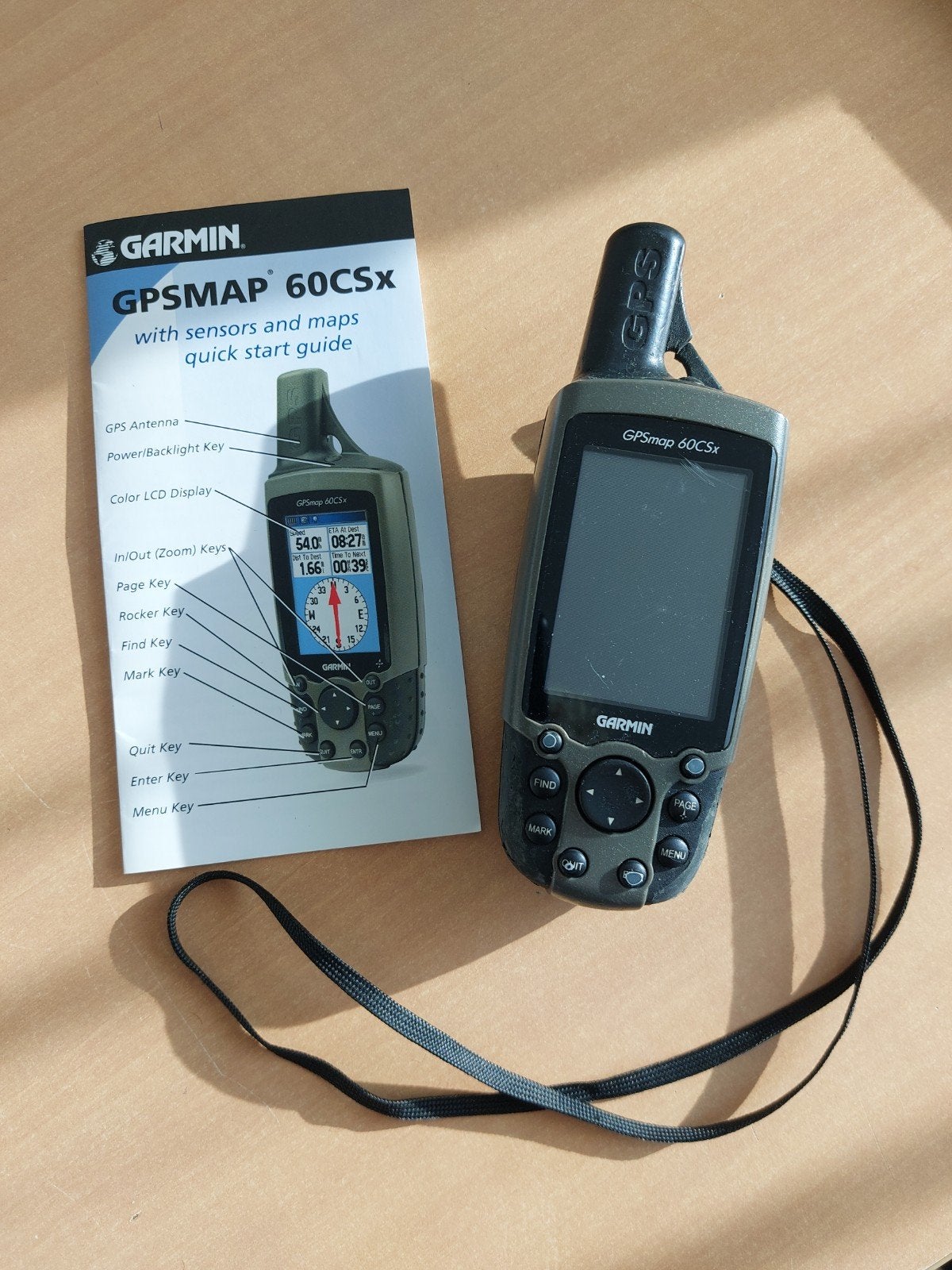 Garmin GPSMAP 60CSx GPS-ontvanger met sensoren en kaarten, Ophalen of Verzenden, Gebruikt, Navigatie of Gps