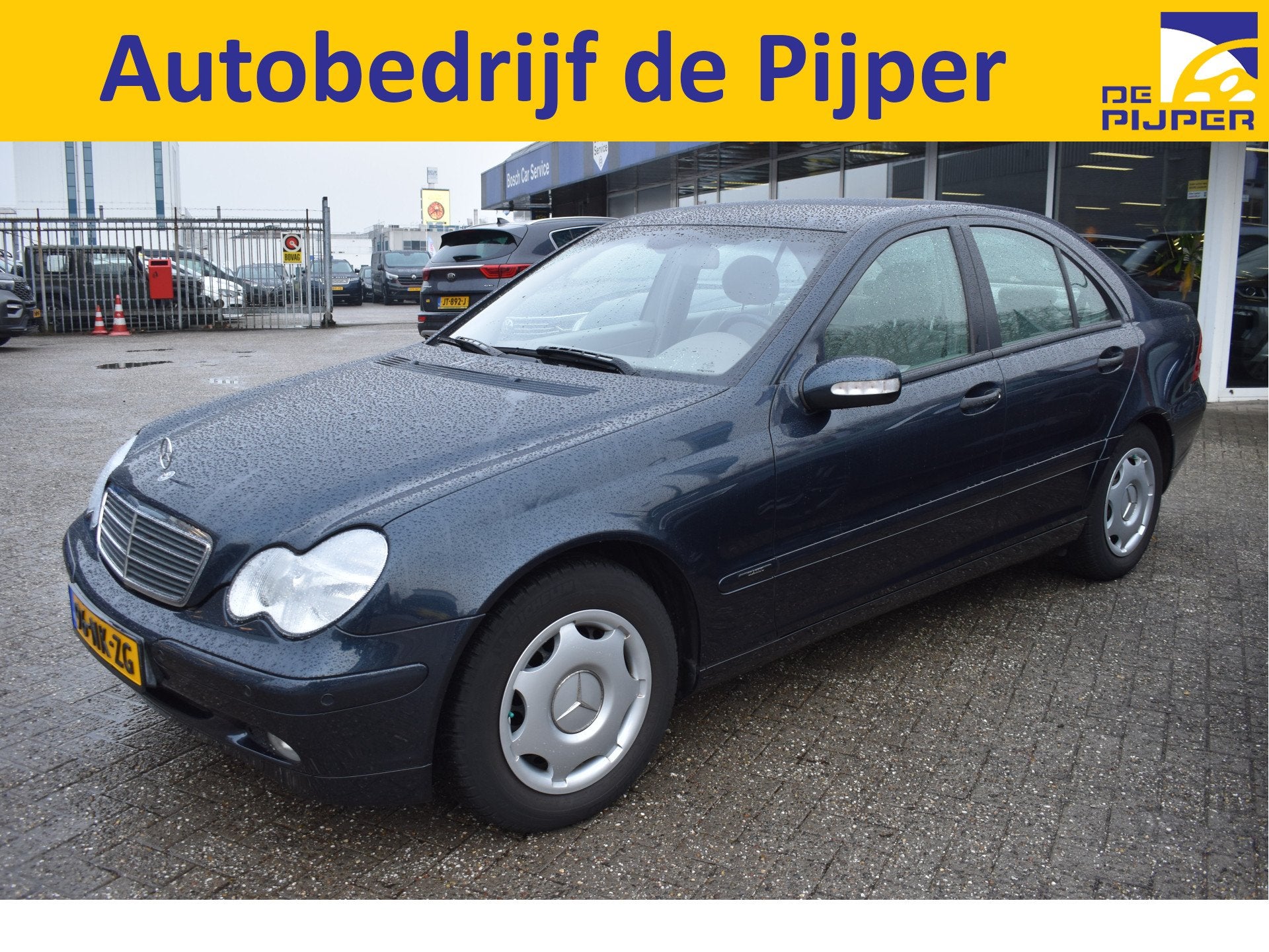 Mercedes-Benz C-Klasse 180 K. Classic 1ste eigenaar | NL-Aut, Auto's, Mercedes-Benz, 13 km/l, Gebruikt, Blauw, 1796 cc