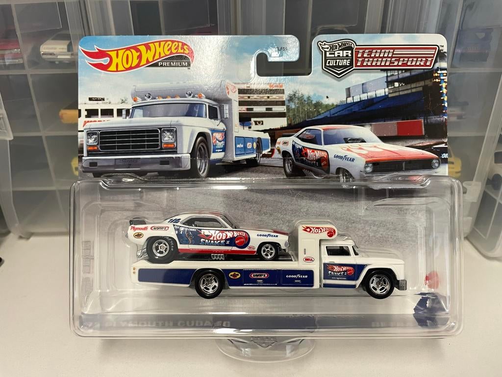 Hot Wheels Team Transport, Plymouth Cuda, Hotwheels, Ophalen of Verzenden, Nieuw, Auto