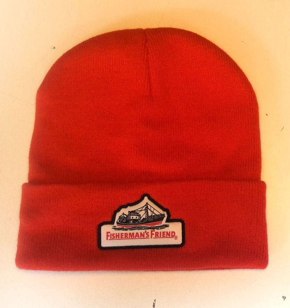 Rode Fisherman's Friends Beanie, Ophalen of Verzenden, Zo goed als nieuw, Overige maten, Muts