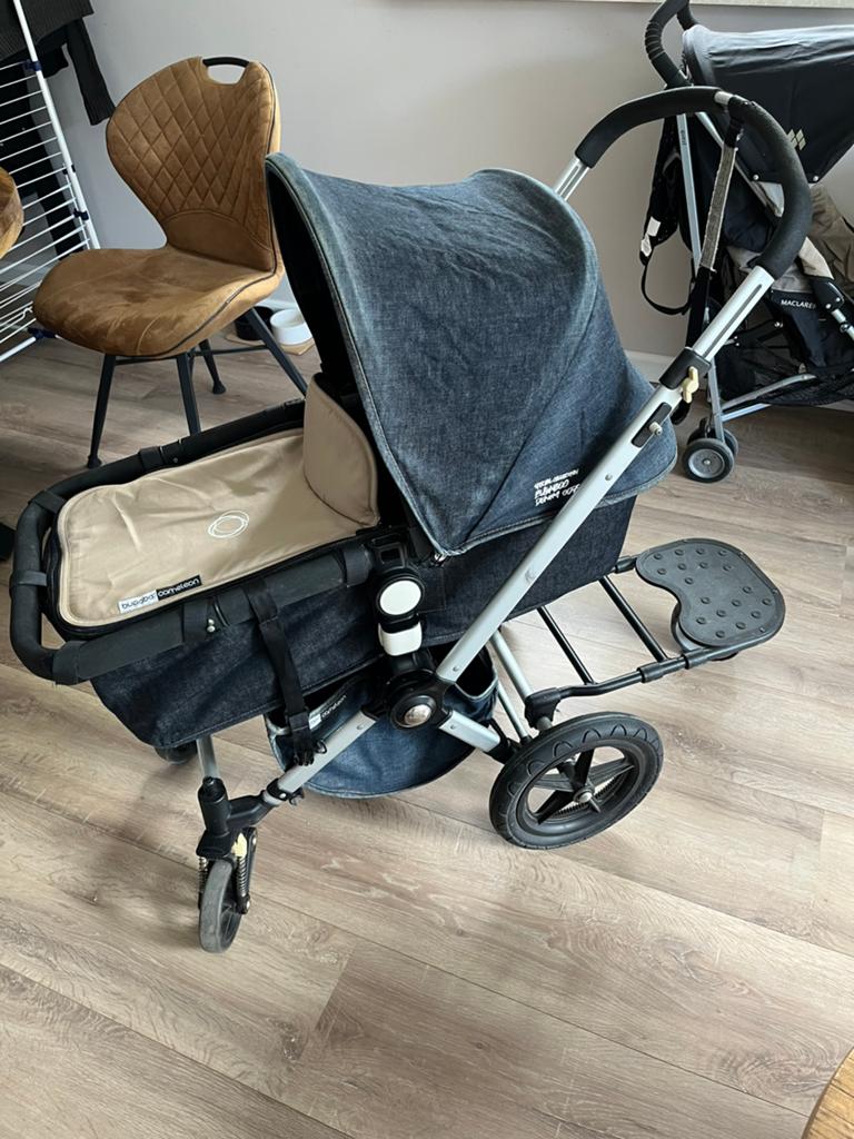 Bugaboo special edition Denim 007 Combiwagen - Complete Set, Kinderen en Baby's, Kinderwagens en Combinaties, Gebruikt, Combiwagen