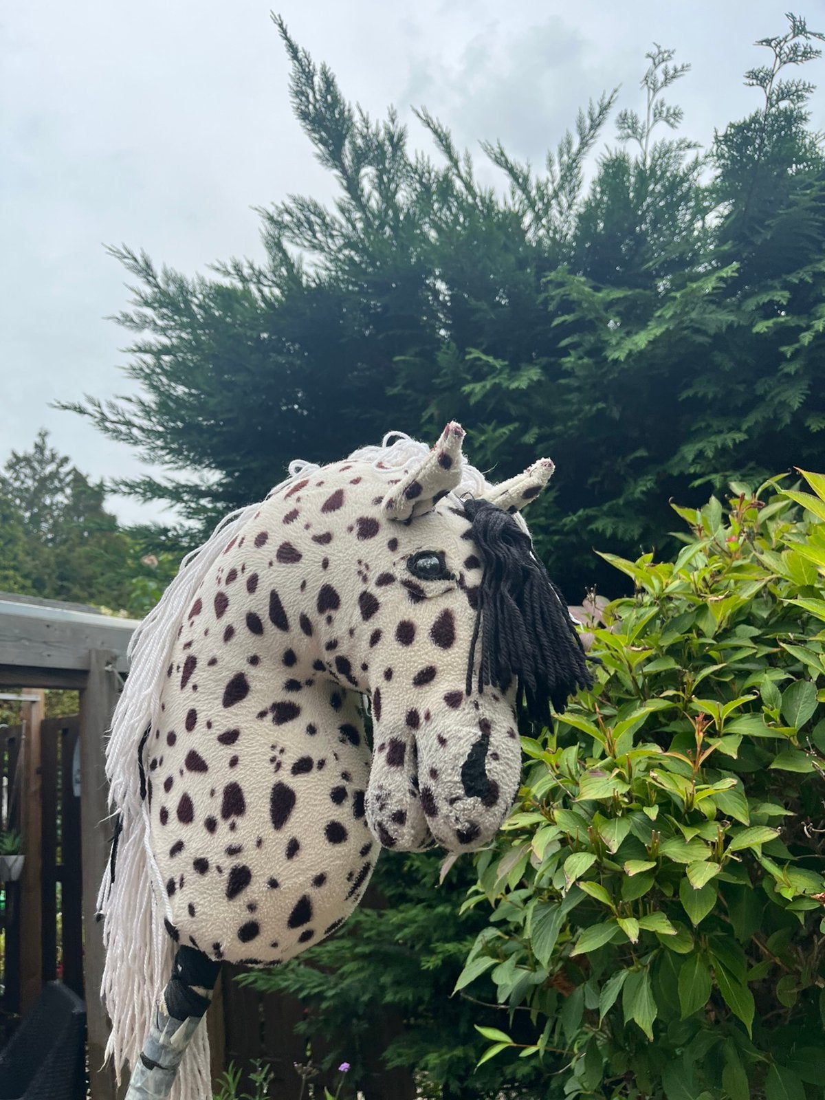Appaloosa stokpaard ( hand gemaakt), Kinderen en Baby's, Ophalen of Verzenden, Gebruikt