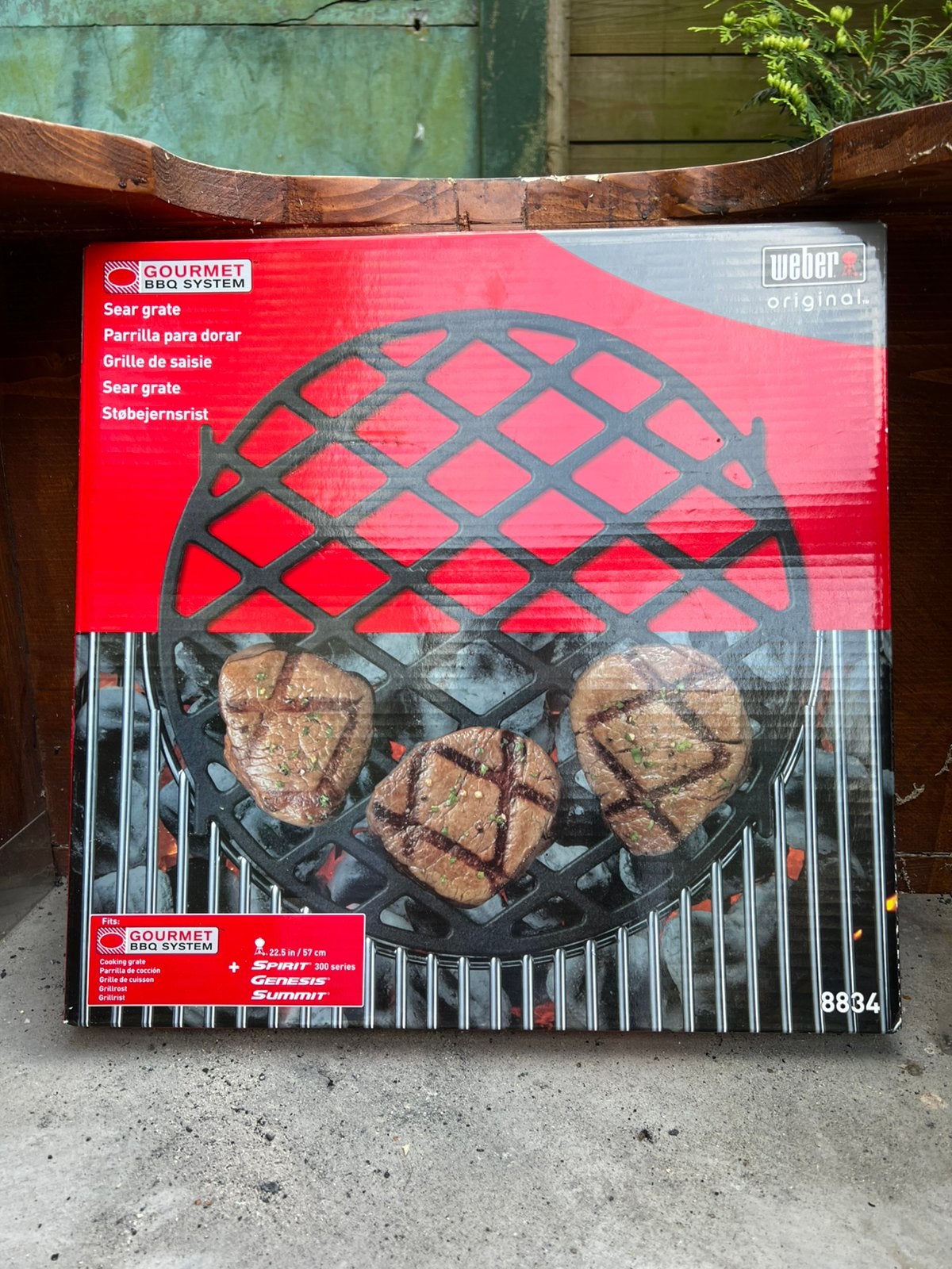 Weber Gourmet BBQ System Sear Grate, Ophalen of Verzenden, Zo goed als nieuw