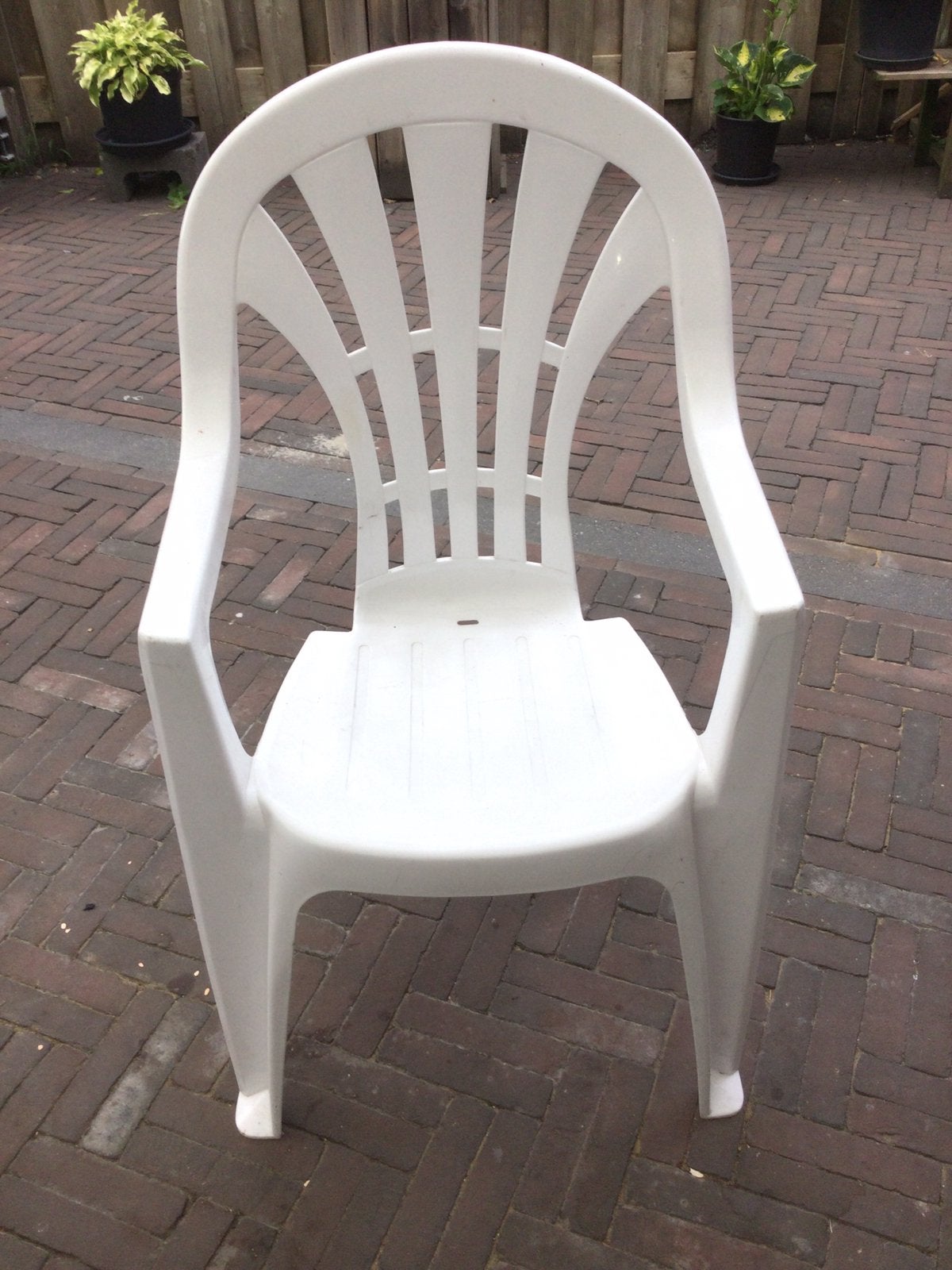 2 tuinstoelen, Ophalen of Verzenden, Gebruikt, Kunststof