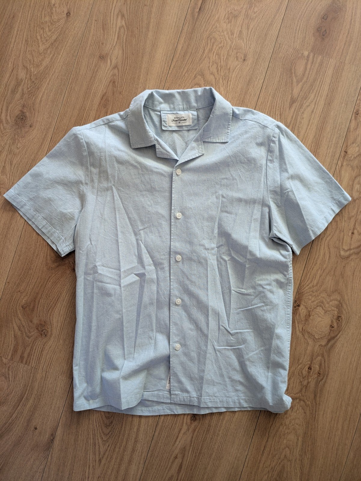 overhemd, Stangata, Blauw, Zo goed als nieuw, Halswijdte 39/40 (M)