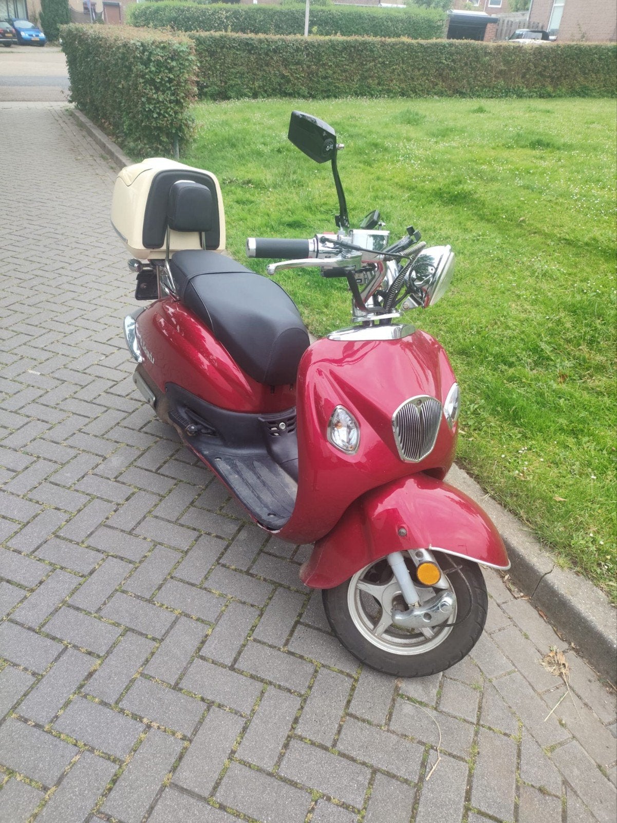 La Souris Scooter Rood - 2020 - Blauw Kenteken - Topkoffer, Ophalen, Gebruikt, Overige merken