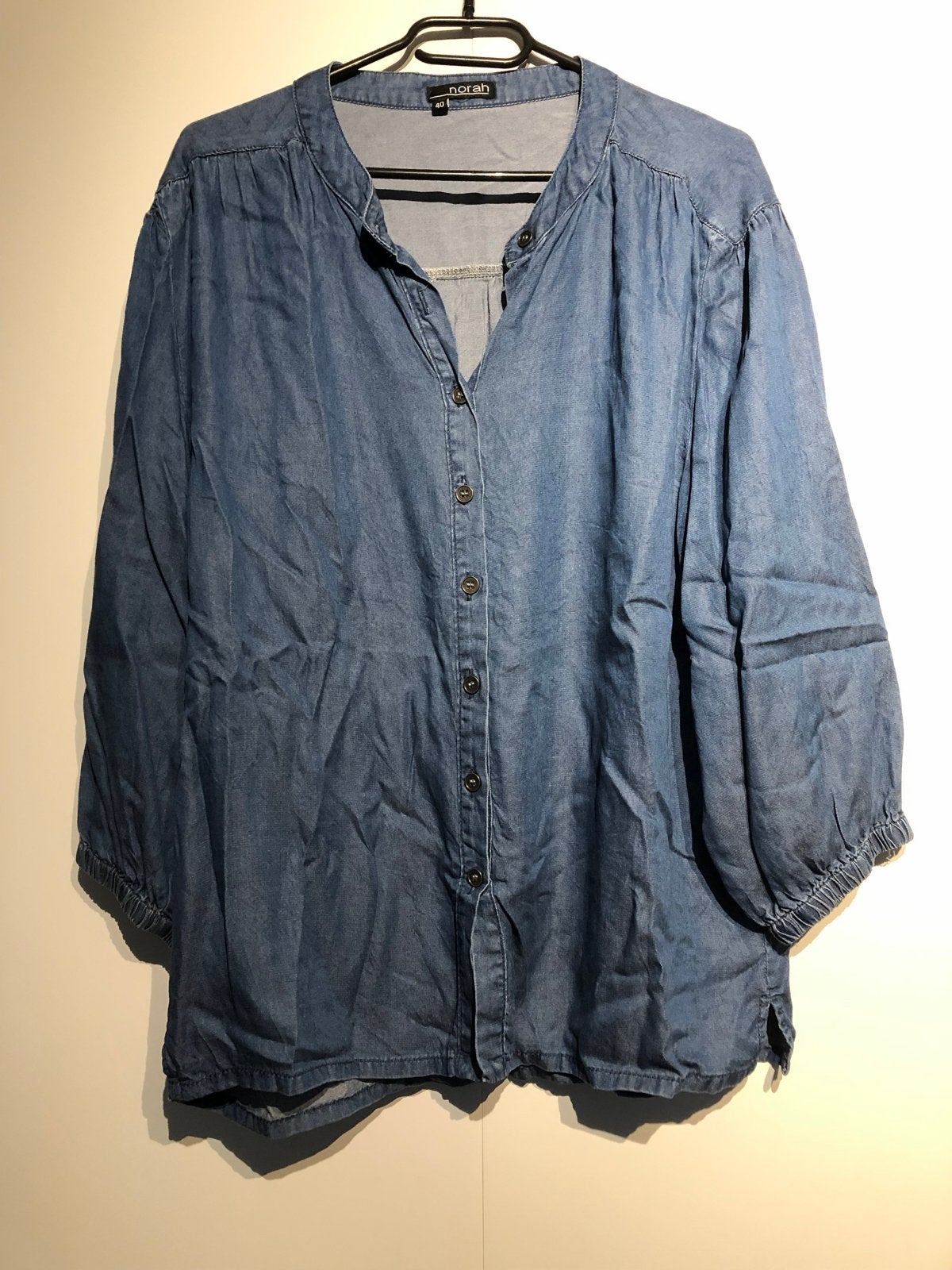 Norah spijkerblouse maat 40, Ophalen of Verzenden, Zo goed als nieuw, Maat 38/40 (M), Blauw