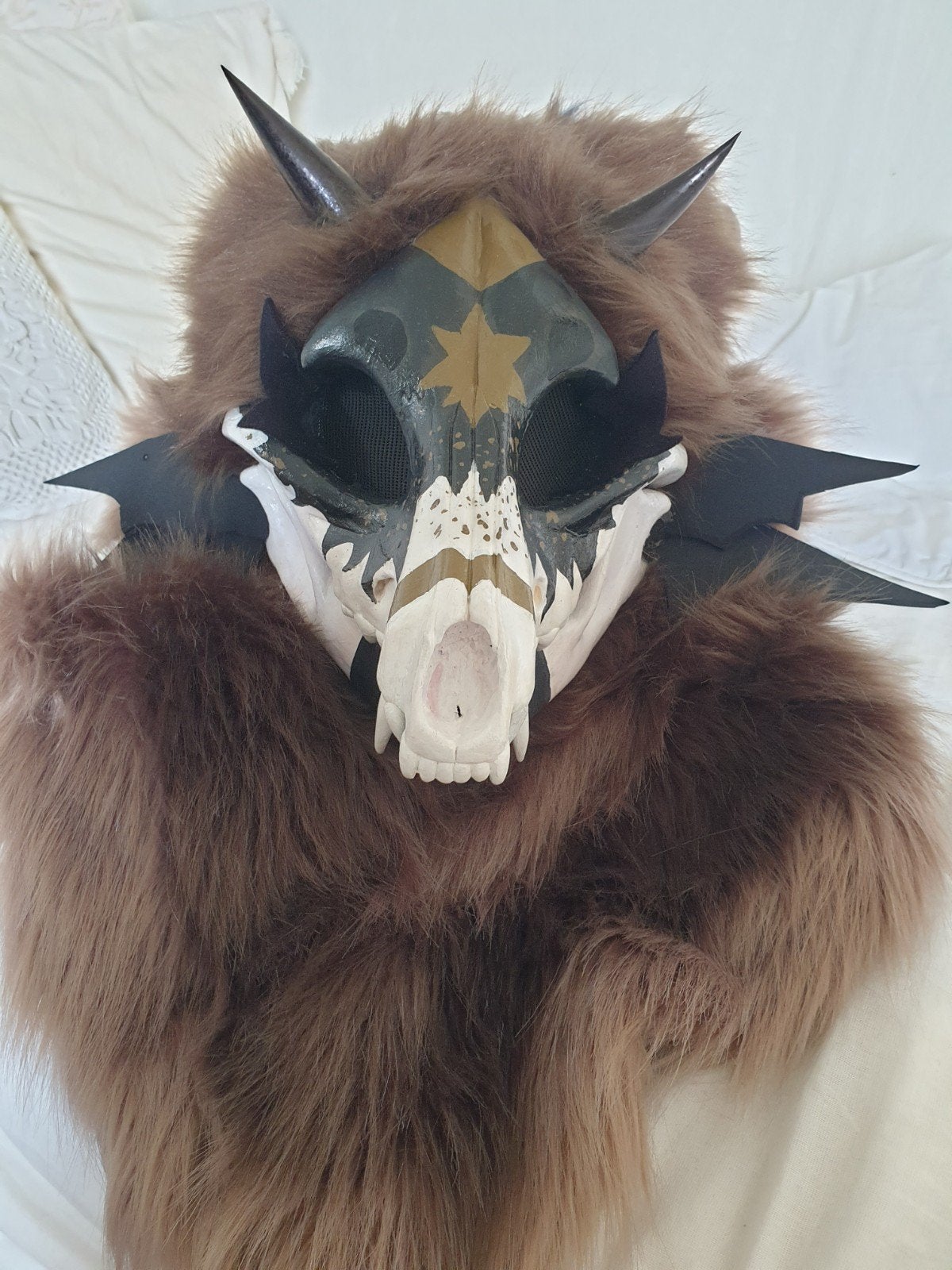 Dvc skulldog fursuit hq fur, Ophalen of Verzenden, Zo goed als nieuw, Bovenkleding