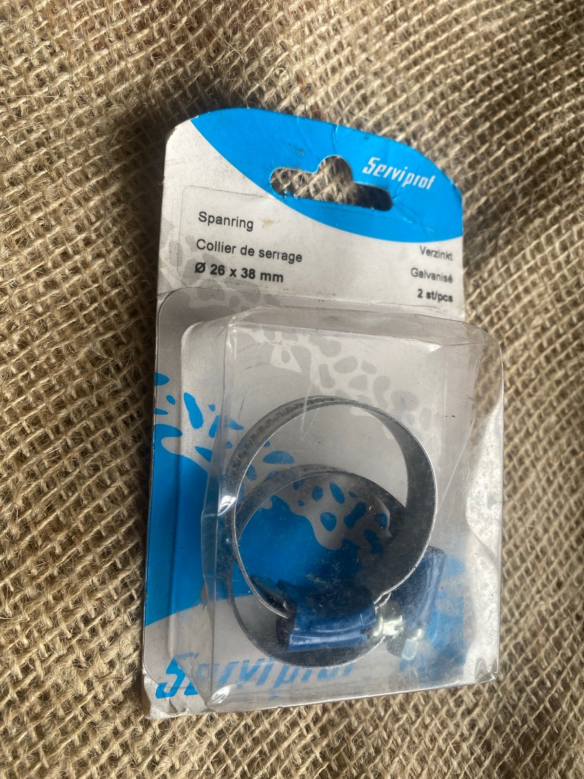 Nieuwe Serviprof Spanring Verzinkt Ø26 x 38 mm (2 stuks), Ophalen of Verzenden, Onbekend, Onbekend, Onbekend