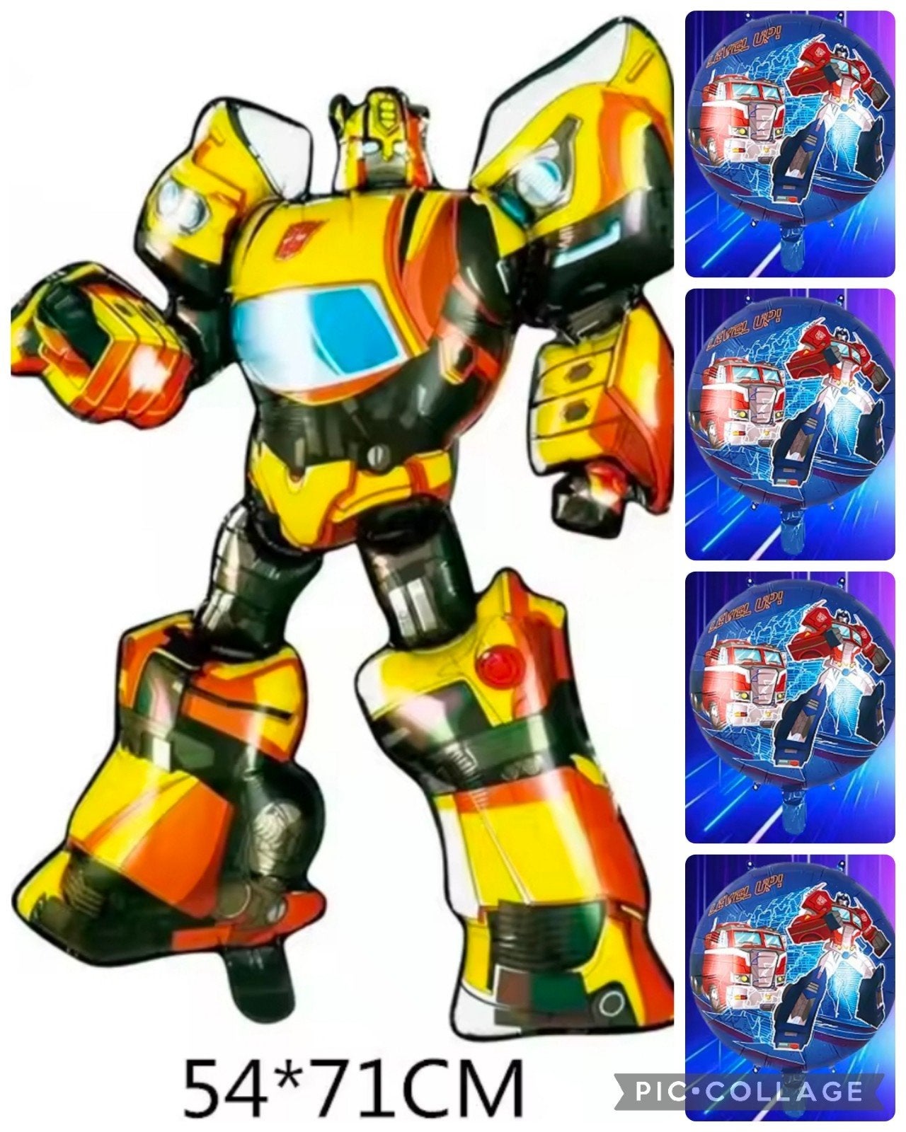 Transformers * set van 5 folie ballonnen, Hobby en Vrije tijd, Feestartikelen, Ophalen of Verzenden, Nieuw, Versiering, Verjaardag