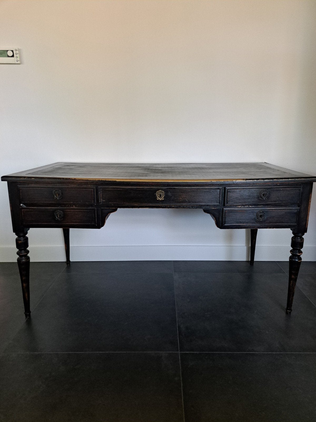 Antiek brocante vintage bureau met lade, Ophalen