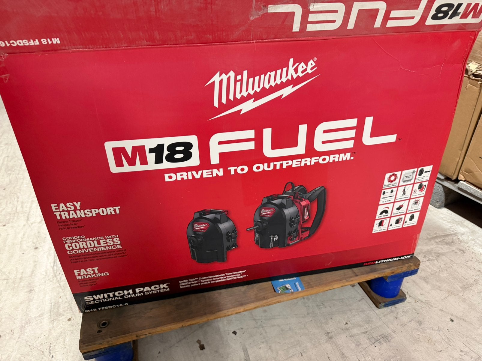 Milwaukee M18 FUEL SWITCH PACK rioolreinigingsmachine, Ophalen, Zo goed als nieuw
