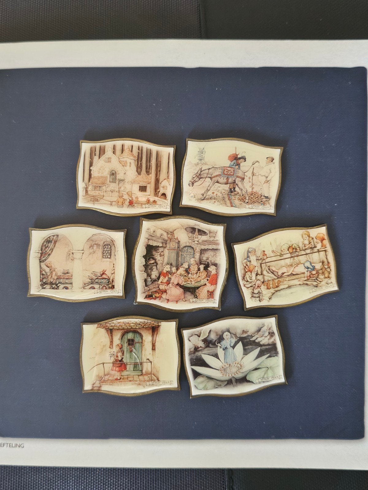 efteling sprookjes pin set - anton pieck, Ophalen of Verzenden