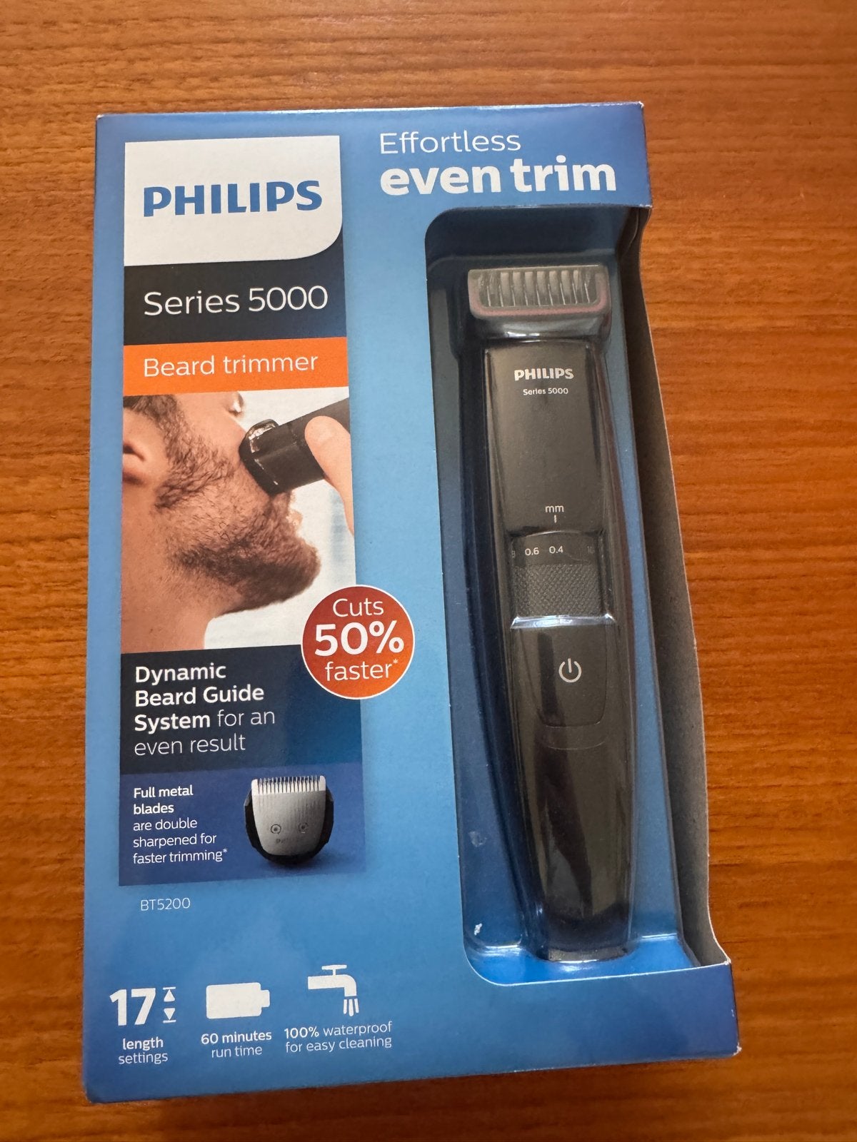 Philips Series 5000 Baardtrimmer BT5200 - Nieuw in doos, Ophalen of Verzenden, Nieuw, Scheren en Epileren