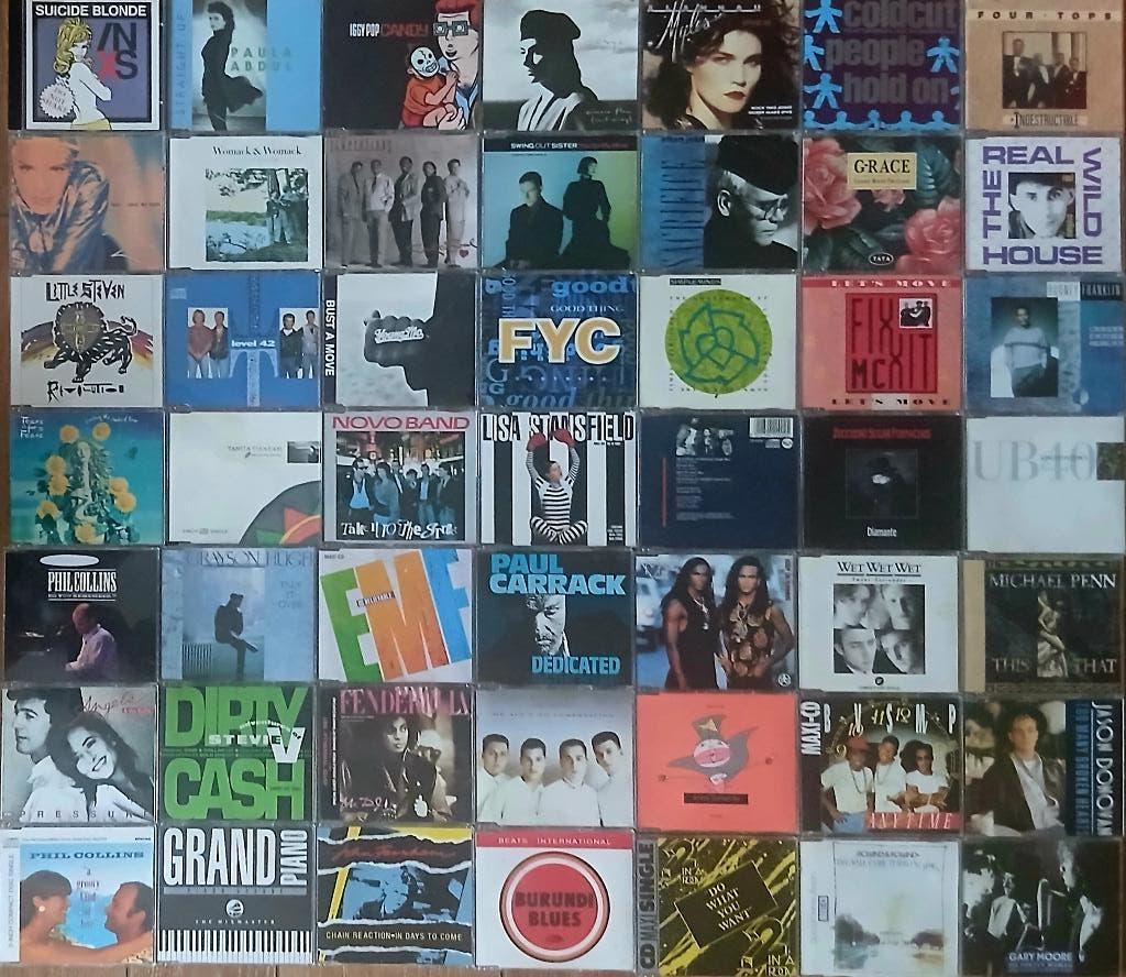 Partij van meer dan 100 CD Maxisingle's uit de jaren 80, Verzenden, Maxi-single, Zo goed als nieuw, Pop