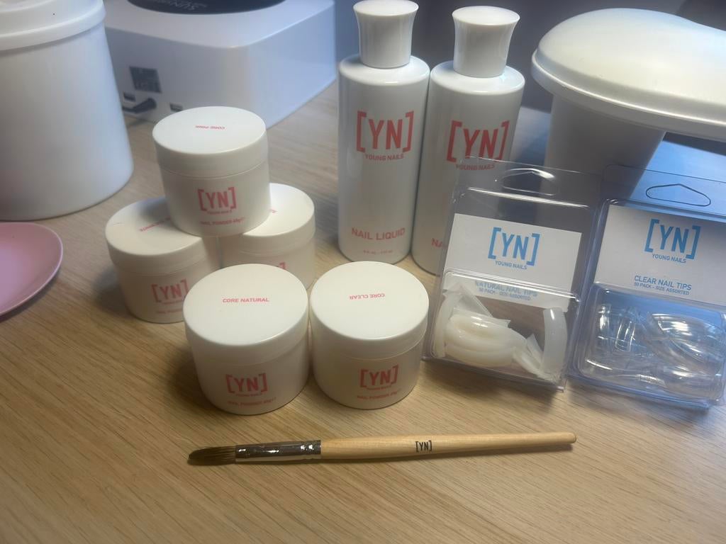 Acryl young nails, Ophalen of Verzenden, Zo goed als nieuw, Wit