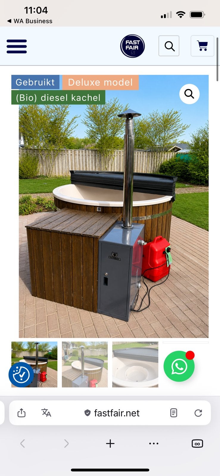 HOTTUB XXL | diesel rexener | 6-8 pers | hydro jets|VOORRAAD, Tuin en Terras, Ophalen, Gebruikt, 7921AE, Fast Fair b.v.