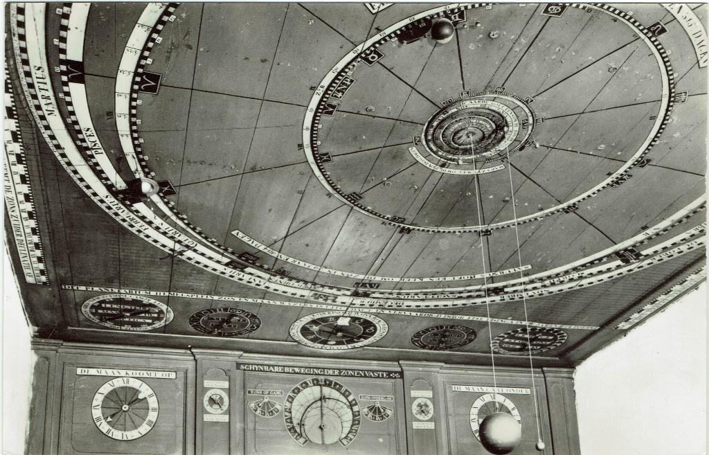 Franeker – Interieur Planetarium Eise Eisinga., Ophalen of Verzenden, 1960 tot 1980, Ongelopen, Friesland