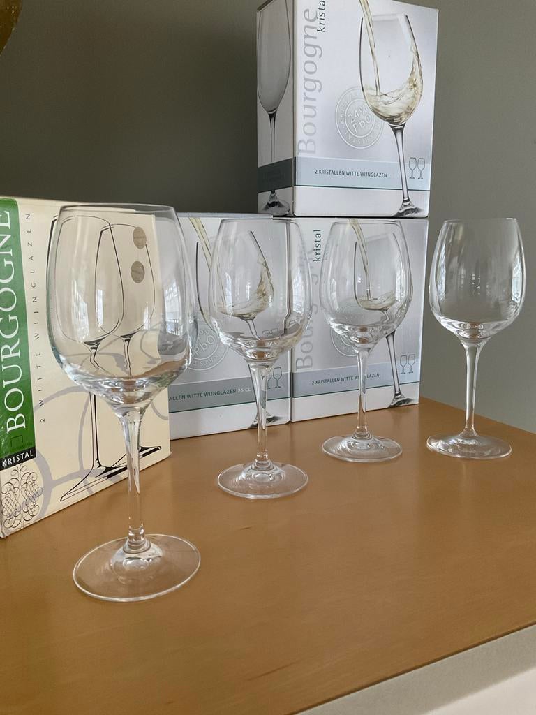 33-delige set 24% loodkristal wijnglazen + 6 cocktailglazen!, Ophalen, Zo goed als nieuw, Glas