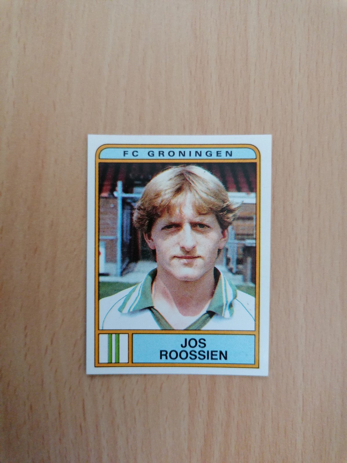 Panini Voetbal 84 #154 Jos Roossien-FC Groningen., Ophalen of Verzenden, Zo goed als nieuw, Plaatje