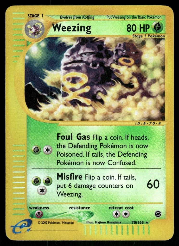 Weezing 70/165 - Expedition Base Set (Reverse Holo) (NM), Verzenden, Gebruikt