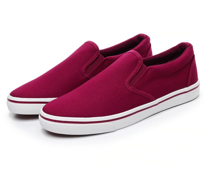 Rode heren canvas bootschoenen schoenen boot instap zomer, Verzenden, Nieuw, Overige kleuren, Loafers